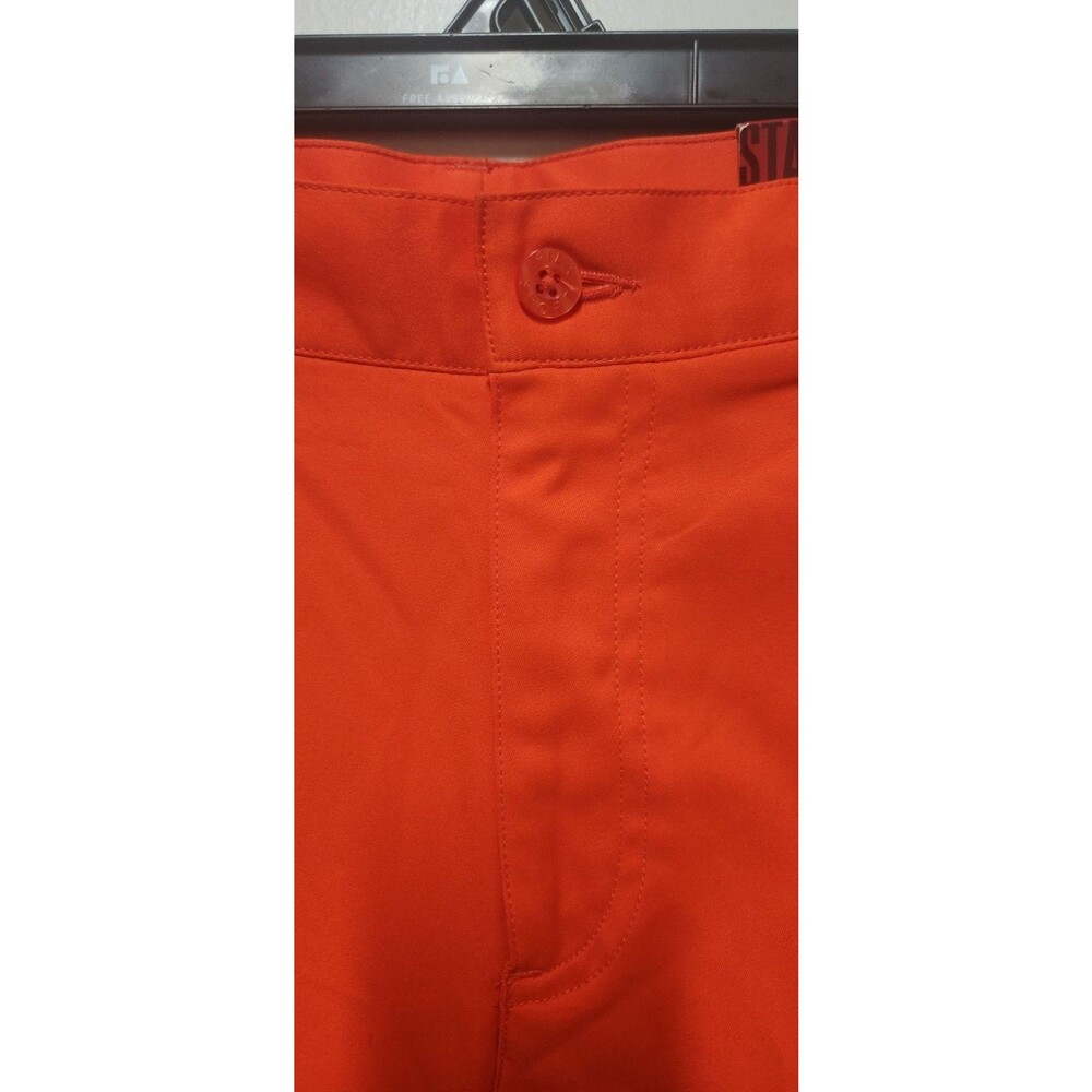 Fila Sport Golf Pants Flat Front Orange Polyester Flat Front Mens Size 32/30 - Picture 10 of 11